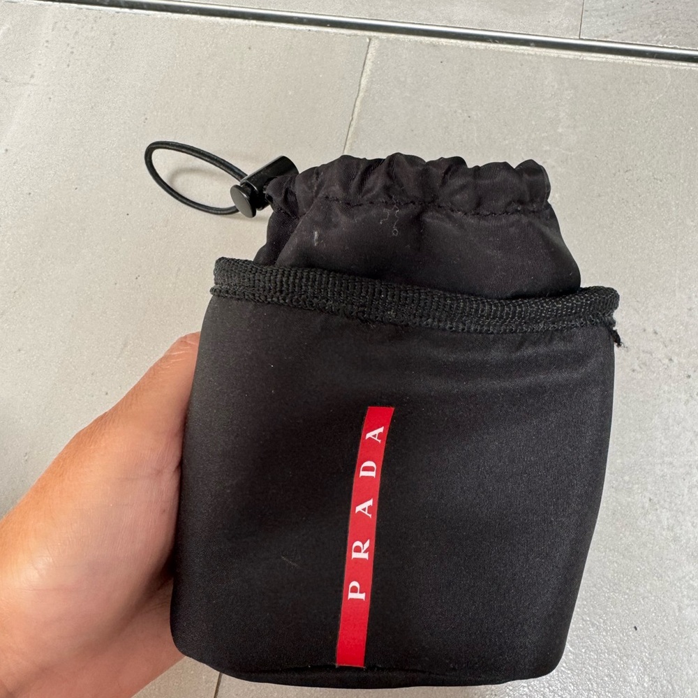 Prada Black Toiletry Bag Durable Nylon Design